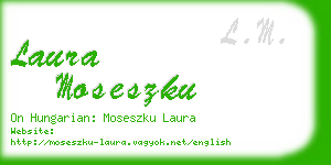laura moseszku business card